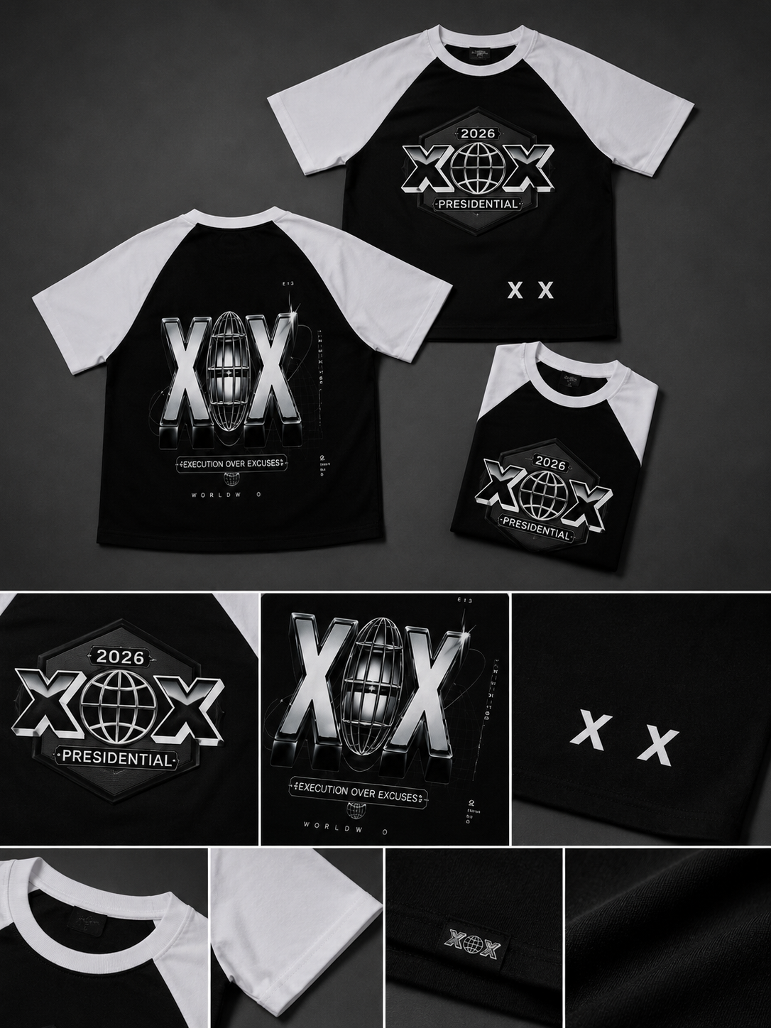 XOX - Presidential Raglan Sleeve T-Shirt