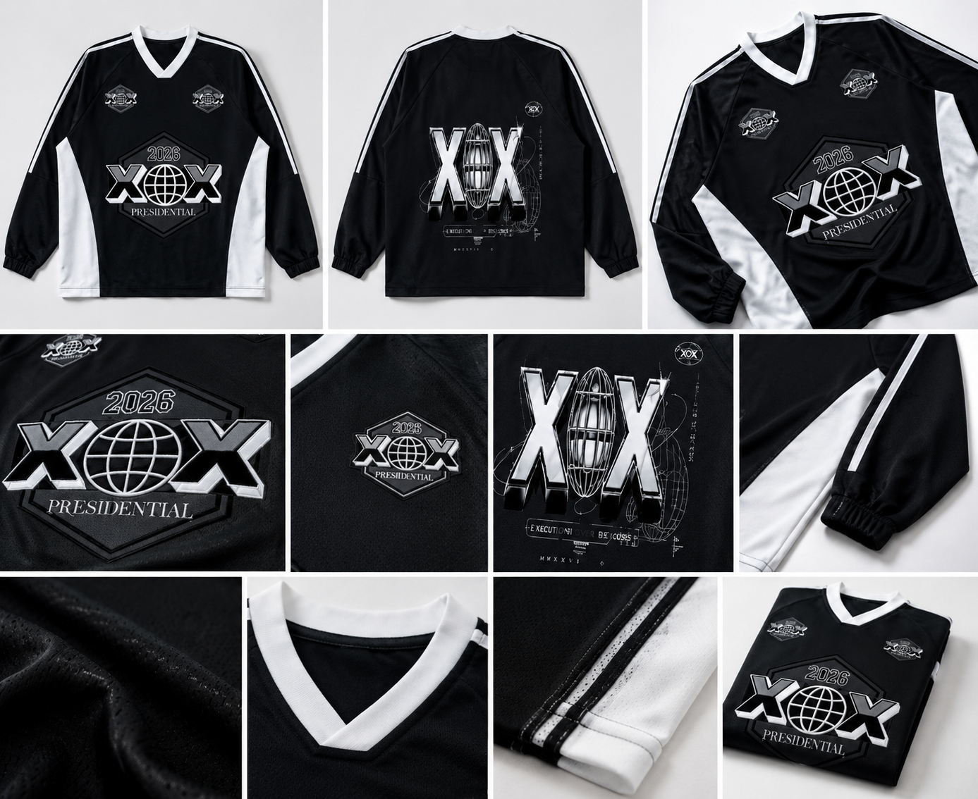 XOX - Presidential Motocross V-Neck Long Sleeve Shirt